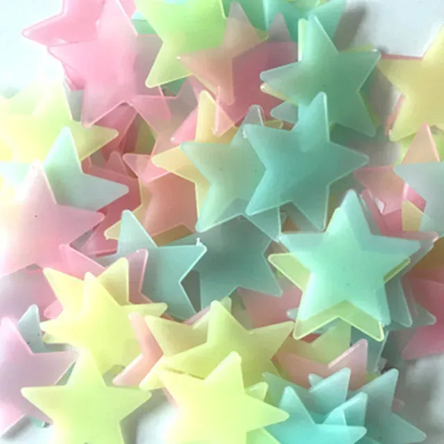 100 Pieces Fluorescent Glow in the Dark Stars