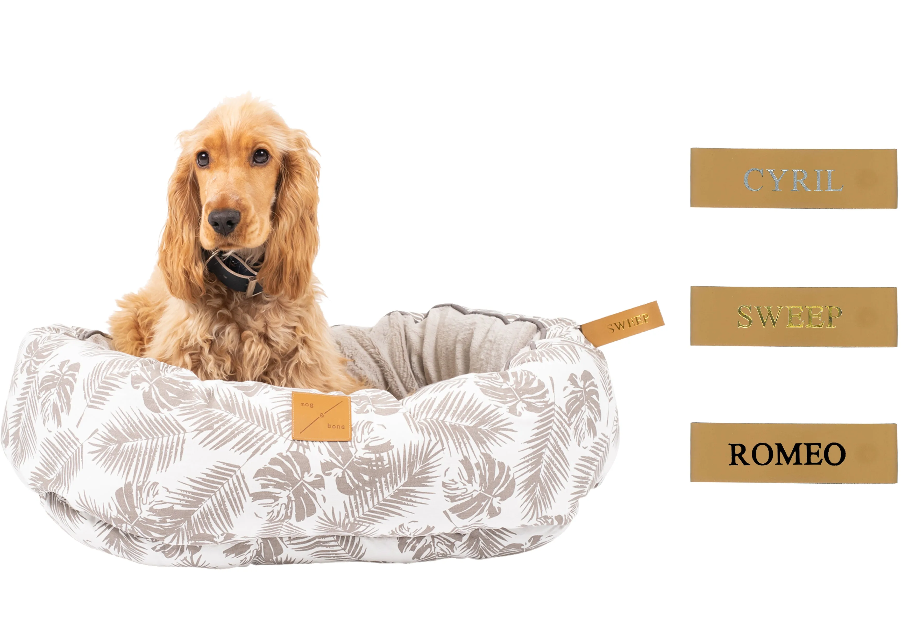 4 Seasons Reversible Circular Dog Bed - Navy Check