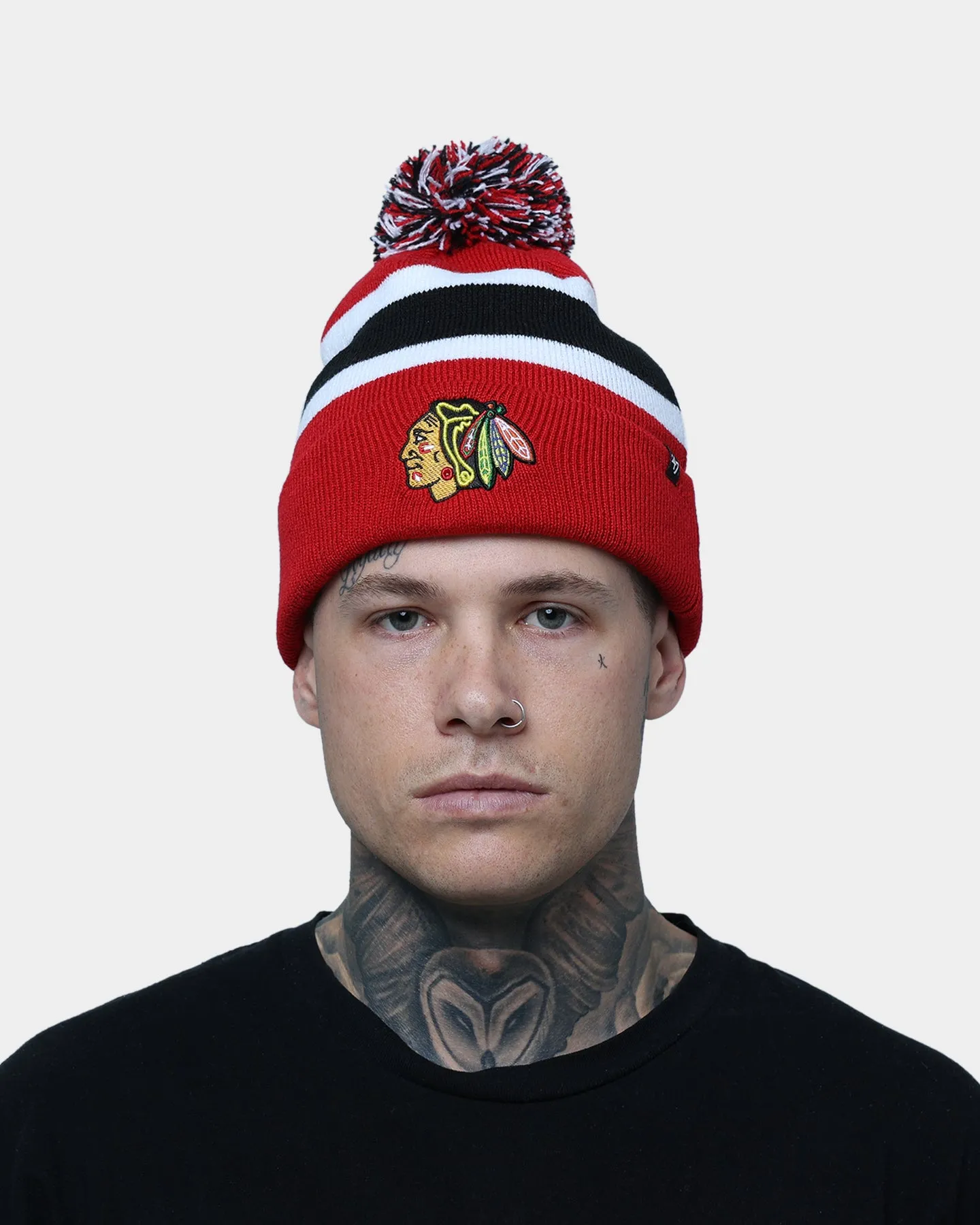 47 Brand Chicago Blackhawks Breakaway Cuff Knit Beanie Red