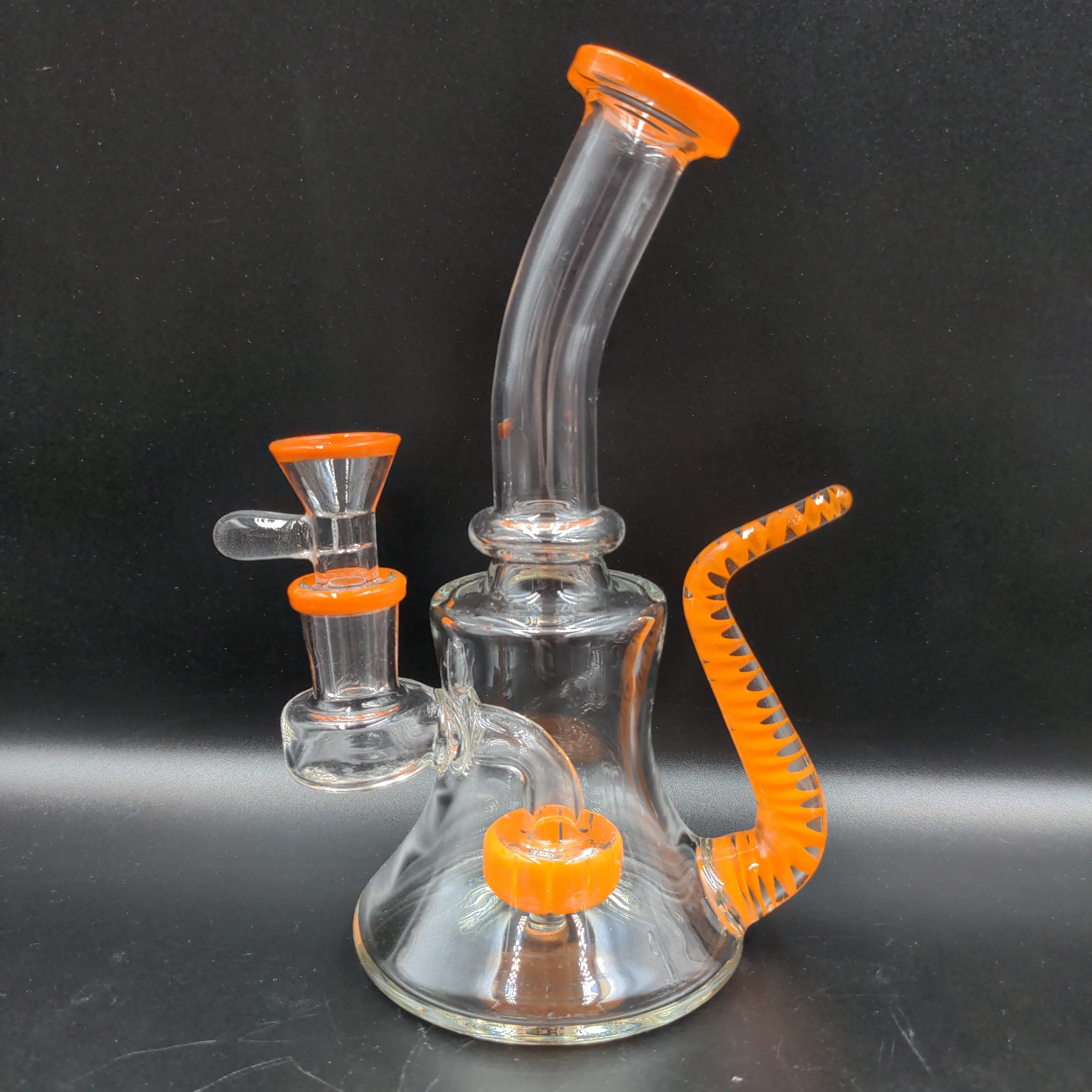 7 Mini Bell Water Pipe w/ Spiral Horn 14mm