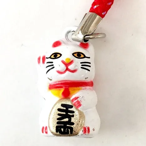 70607 WHITE MANEKI CAT BELL-10