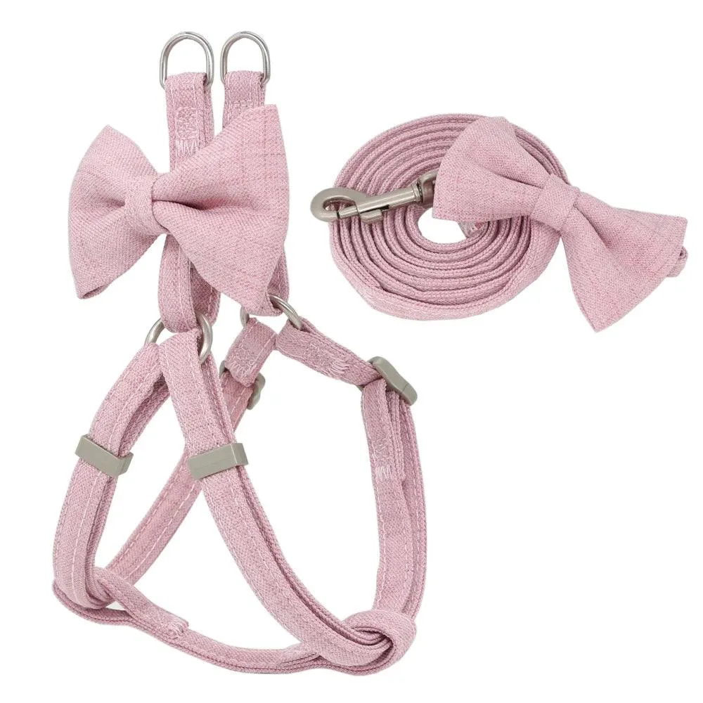 Adjustable Harness Leash Collar Set