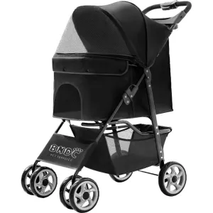 BNDC Pet Stroller 102 For Cats & Dogs (Black)