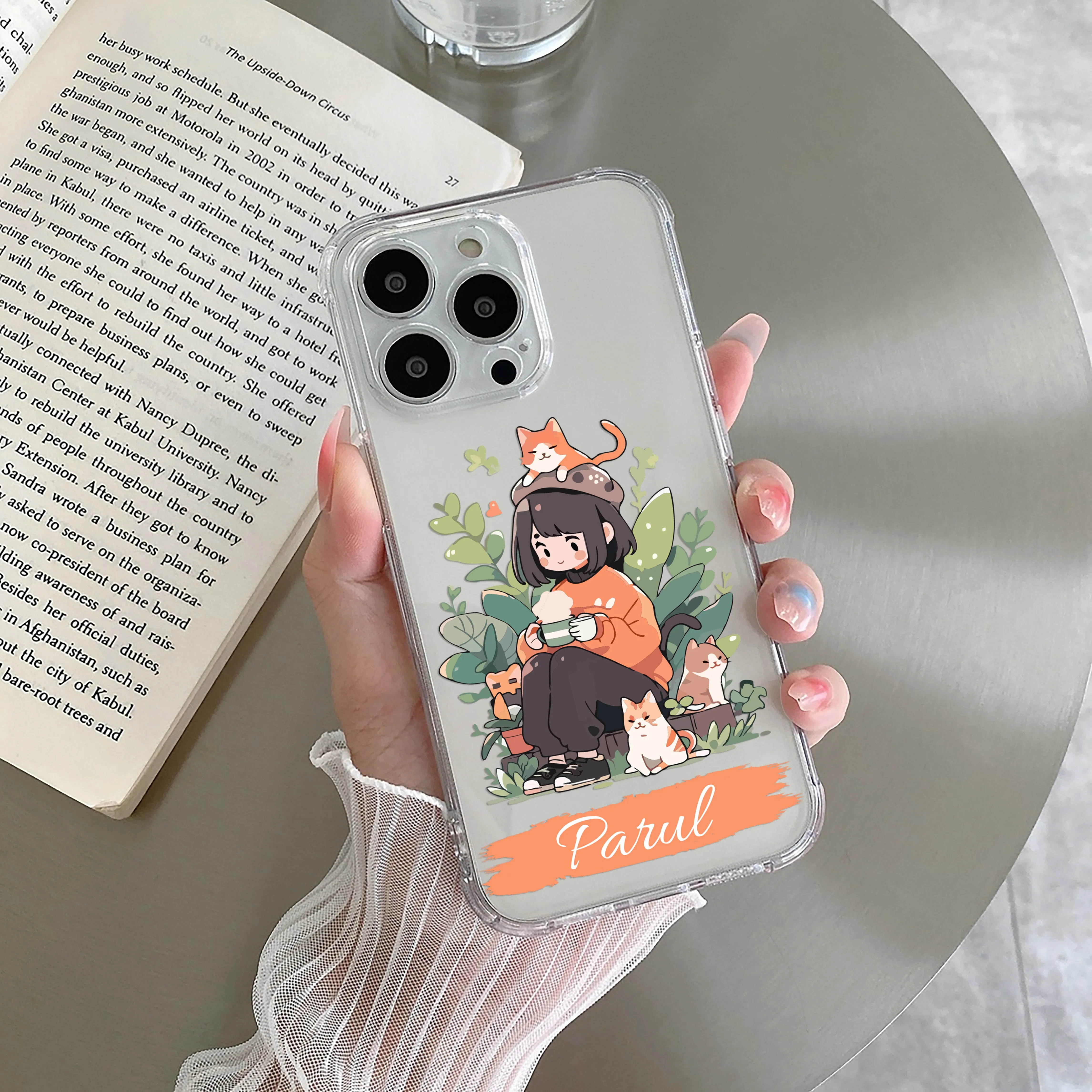 Cat Lover Customize Transparent Silicon Case For OnePlus