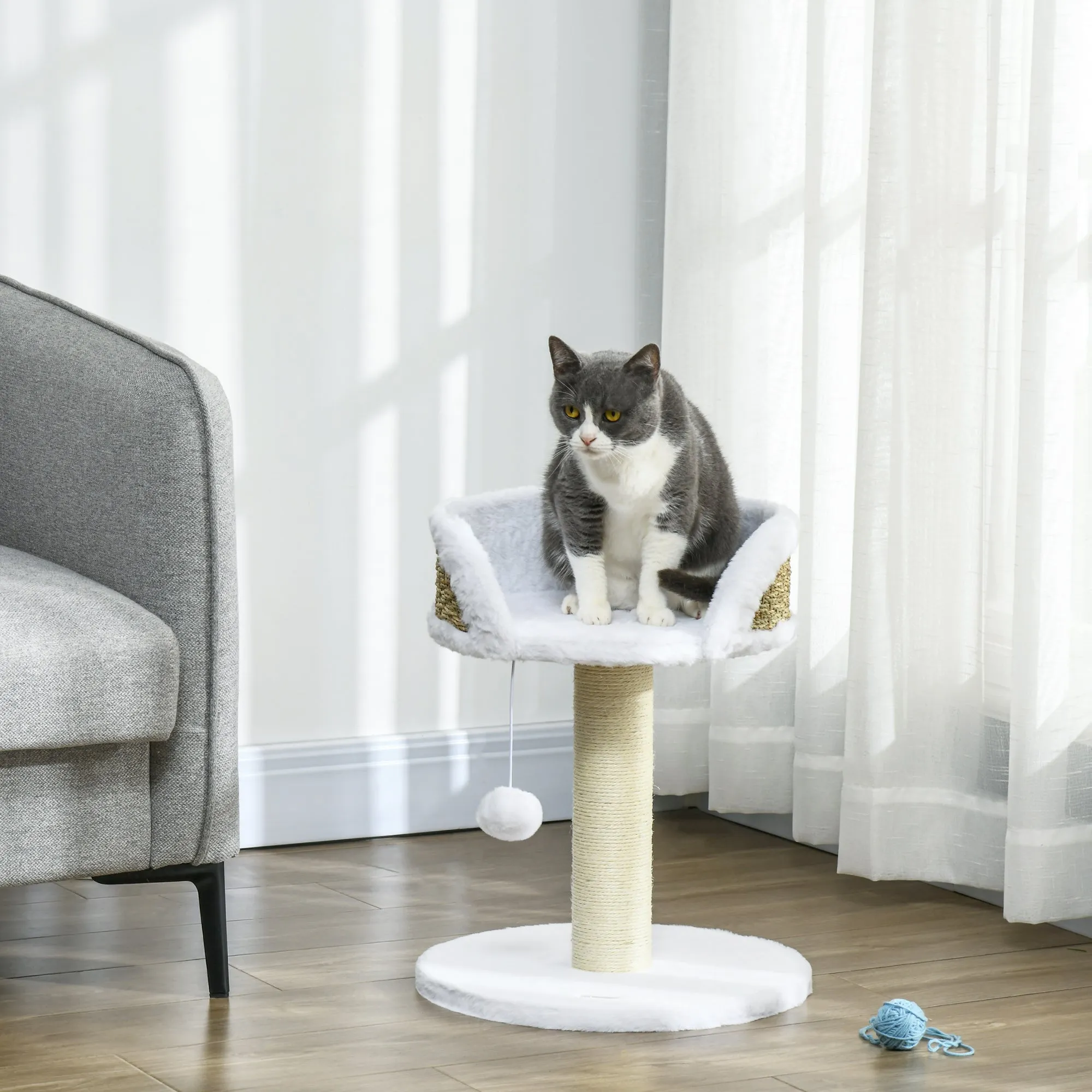 Cat Tree Tower Activity Centre with Scratching Posts White