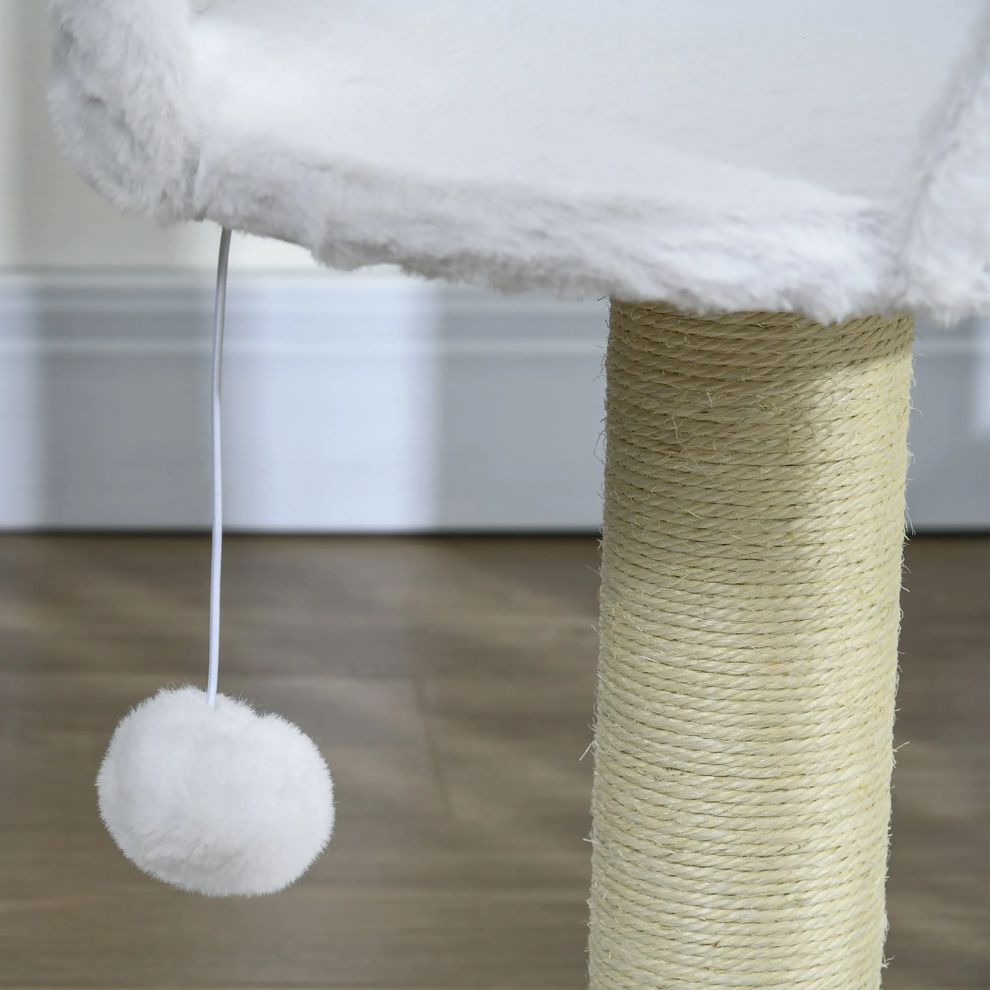 Cat Tree Tower Activity Centre with Scratching Posts White