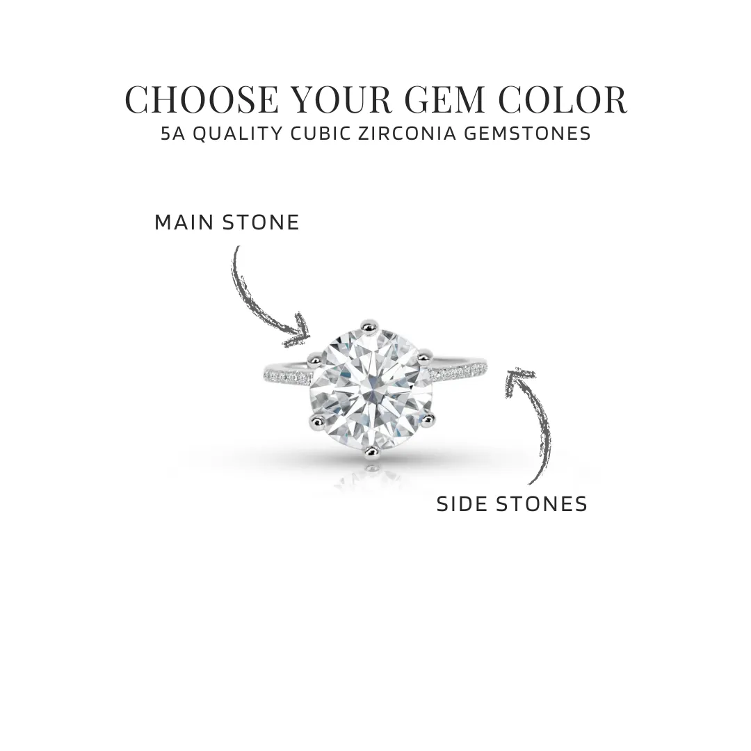 CINDERELLA CUSTOMIZABLE CZ RING