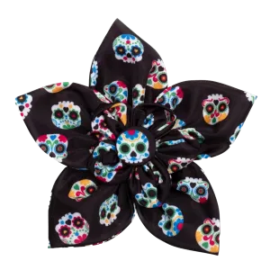 Collar Flower | Sugar Skulls Blue