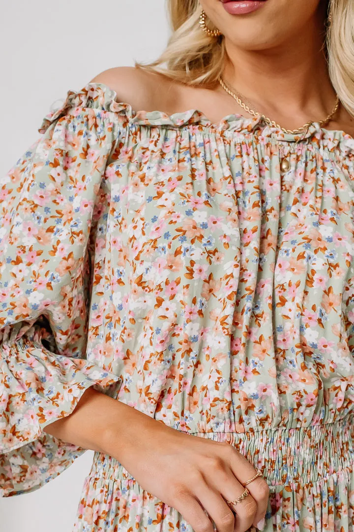 Countryside Picnic Floral Mini Dress