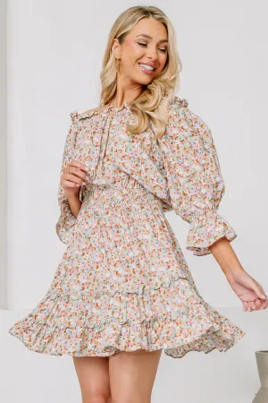 Countryside Picnic Floral Mini Dress