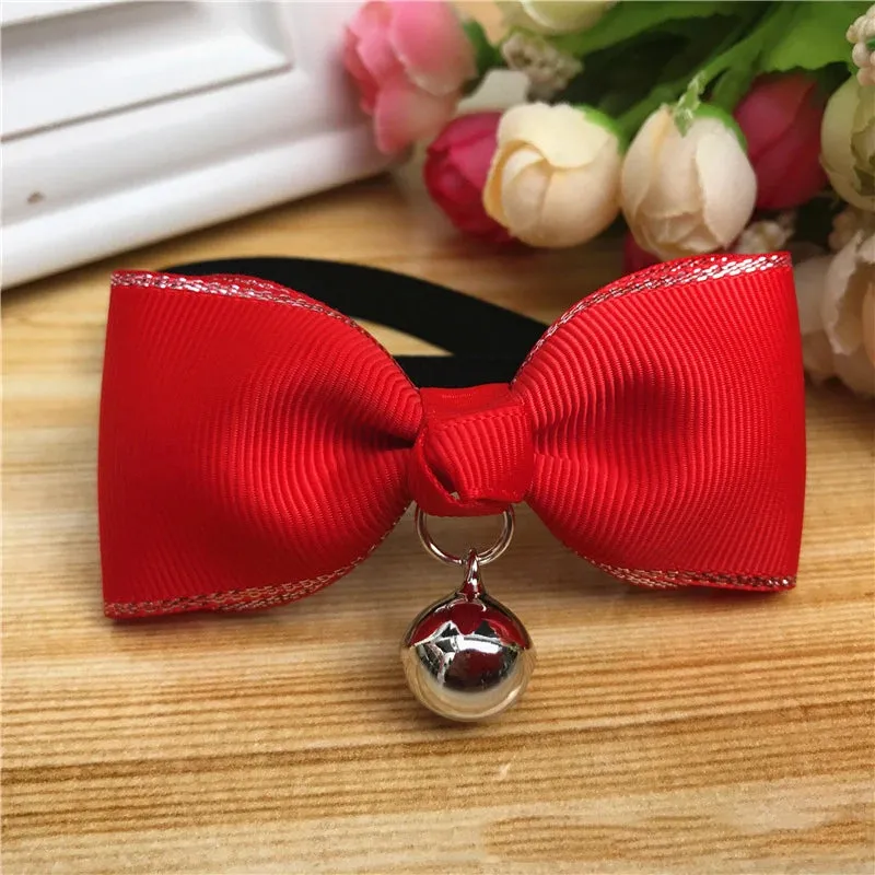 Cute Bow Tie for Dogs & Cats – Adjustable Summer Style Collar, Pet Accessories