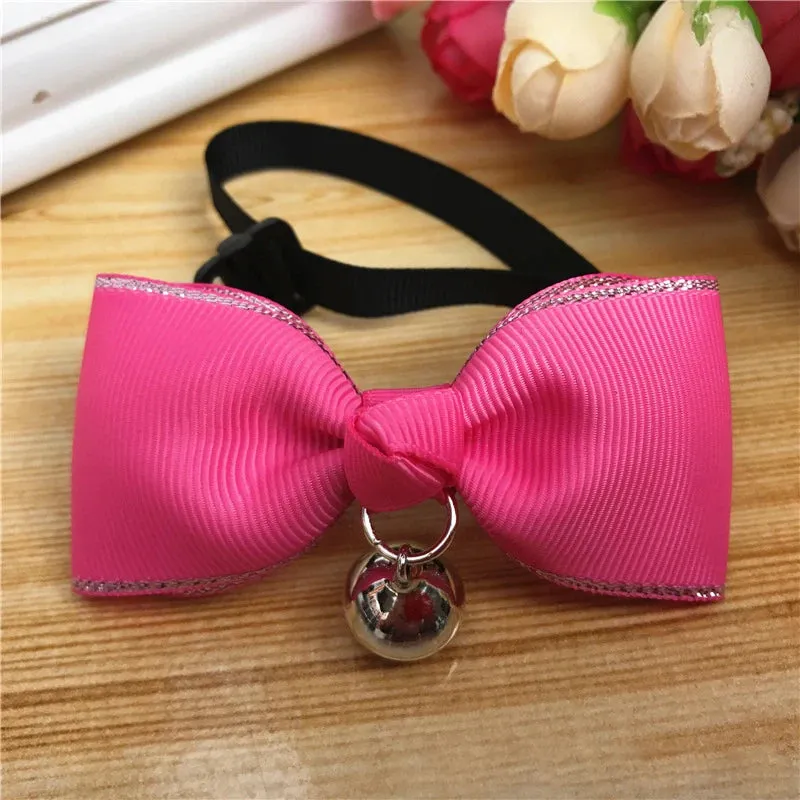 Cute Bow Tie for Dogs & Cats – Adjustable Summer Style Collar, Pet Accessories