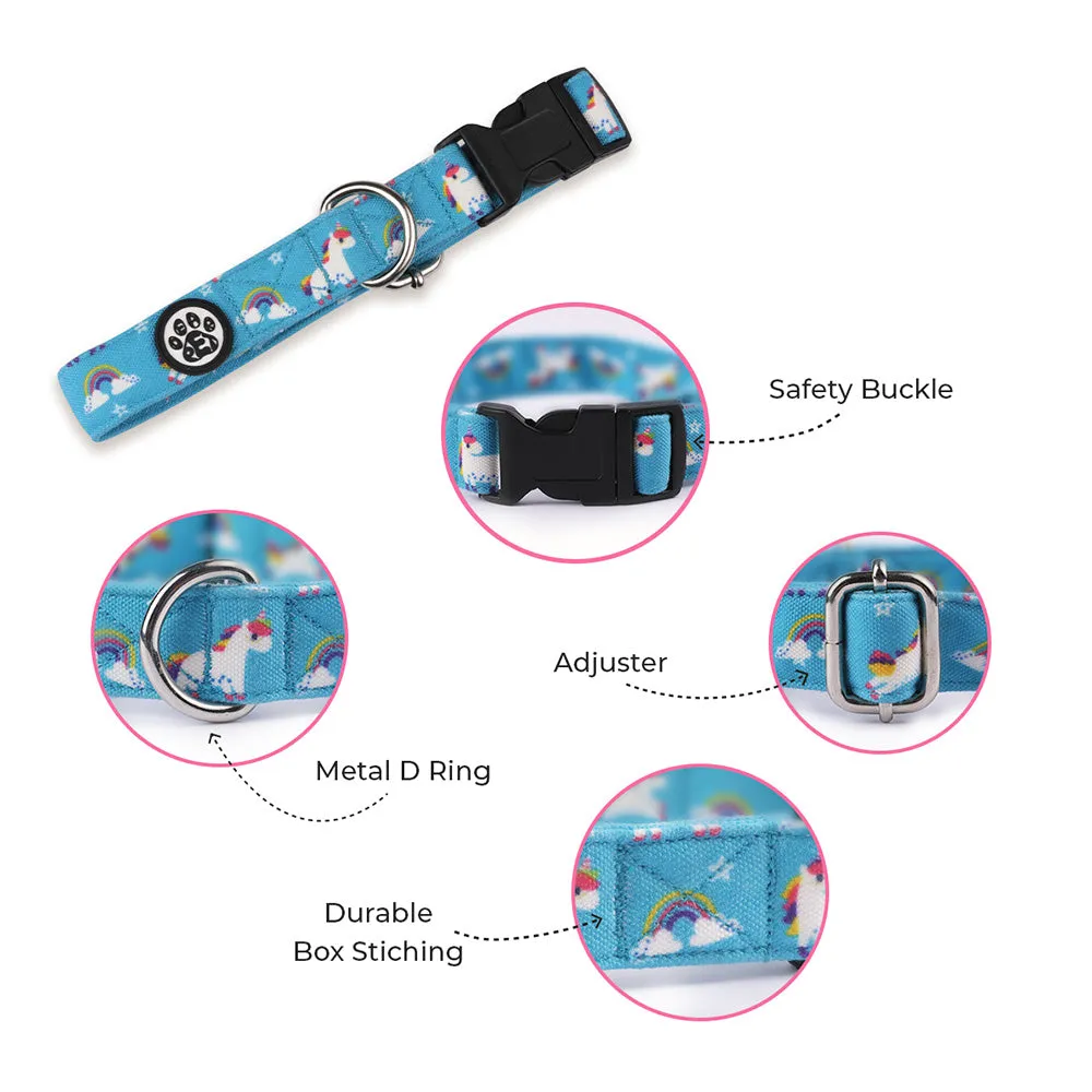 Dear Pet Majestic Unicorns Dog Collar & Leash Set