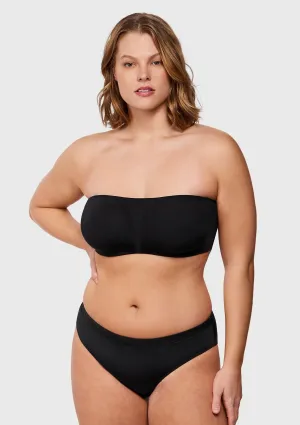 Fiery Unlined Seamless Comfort Underwire Plus Size Bandeau Strapless Bra