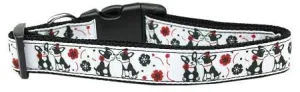 French Love Nylon Dog Collar Medium