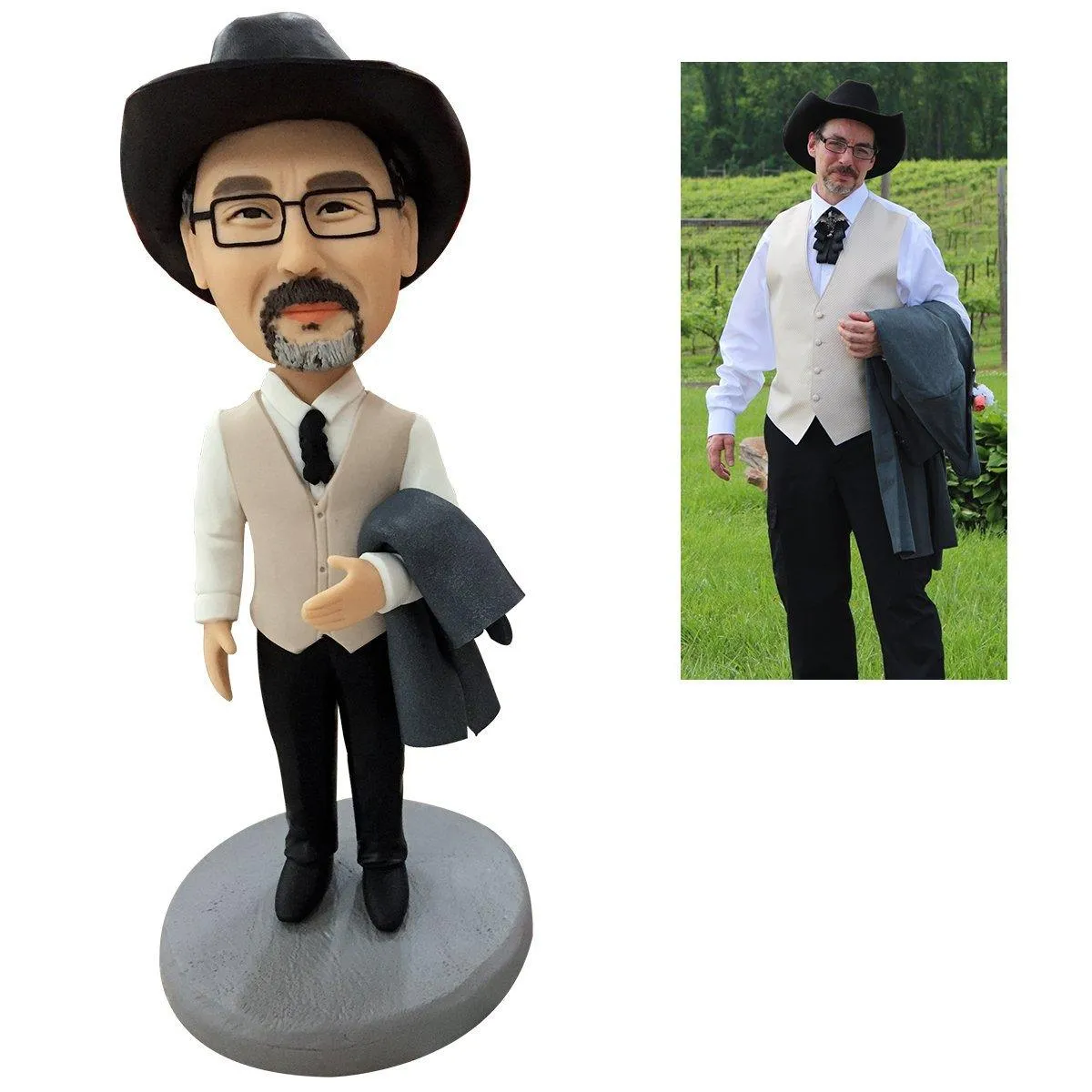 Fully Customizable Bobblehead With Engraved Text