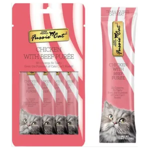 Fussie Cat Chicken & Beef Puree Cat Treats