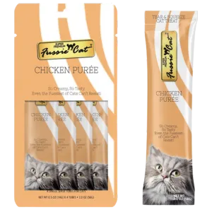 Fussie Cat Chicken Puree Cat Treats, 2 oz