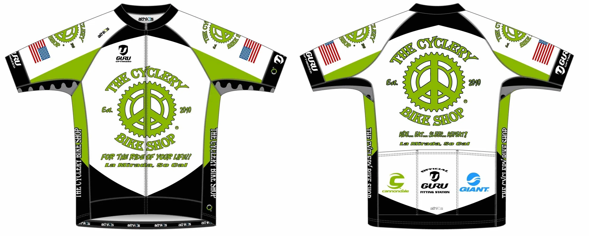 Green Breakaway Volta Jersey Men's - The Cyclery Bike Shop