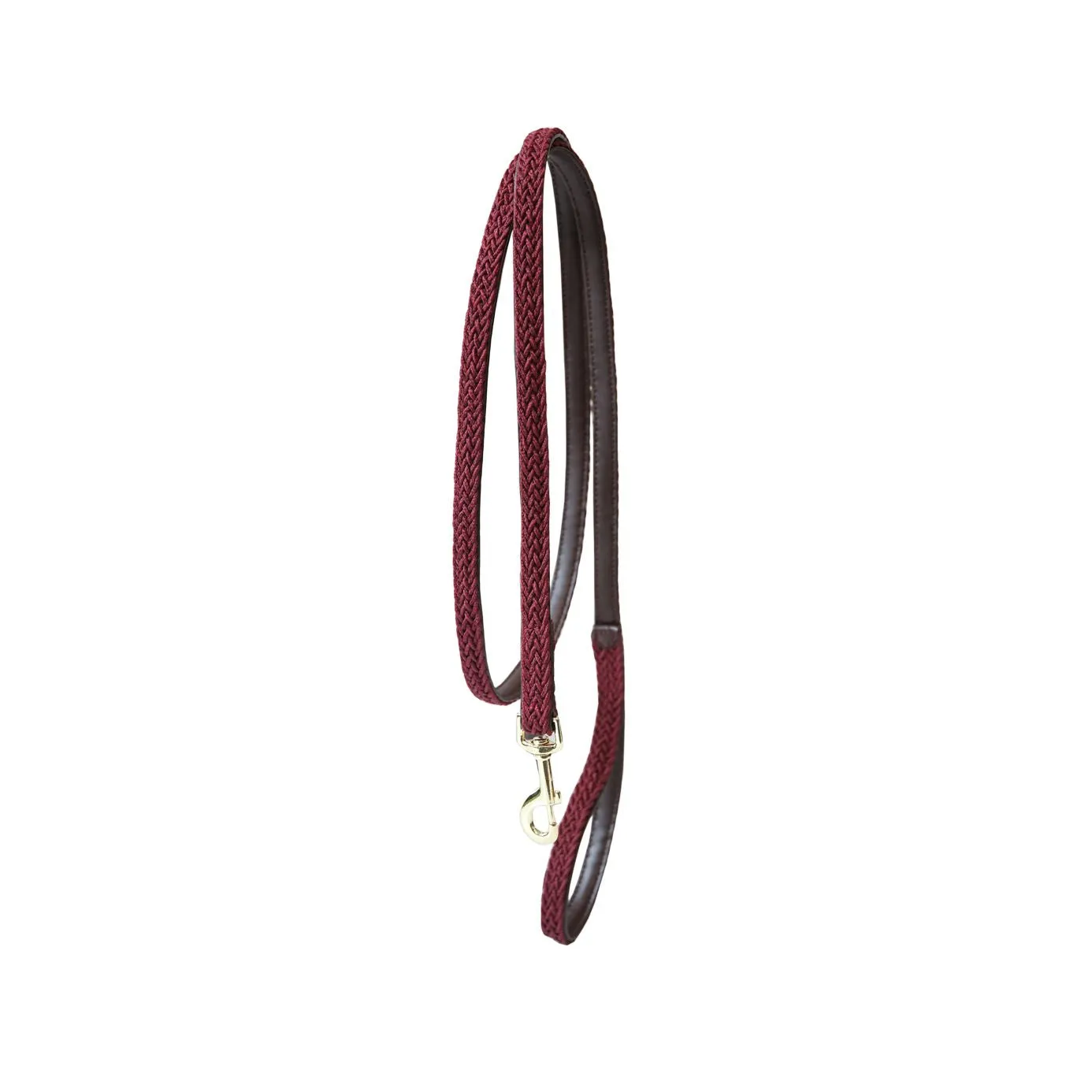 Kentucky Horsewear Plaited Nylon Horse & Dog Lead 2m - Bordeaux