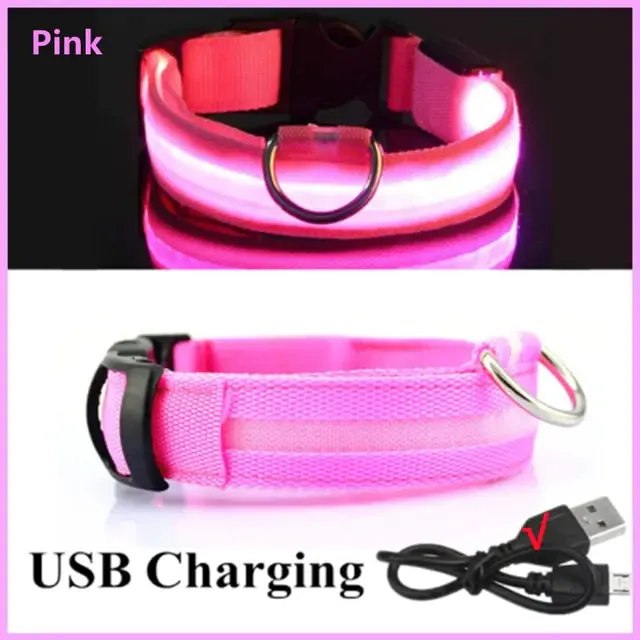 LED Adjustable Glowing Dog Collar