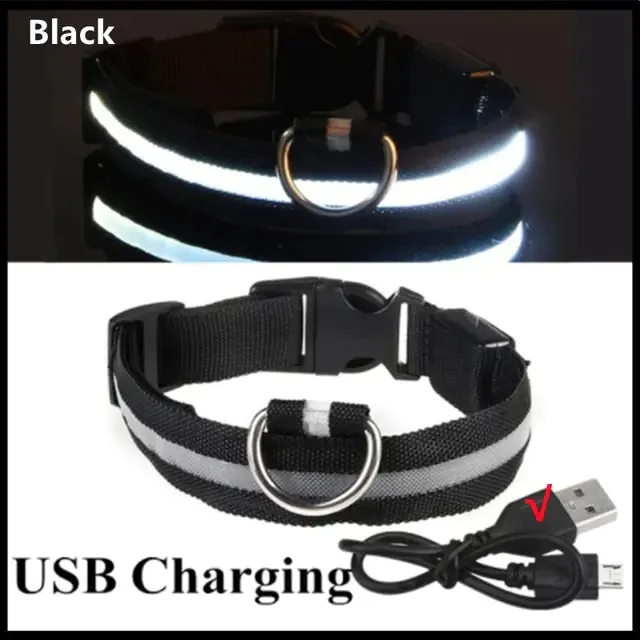 LED Adjustable Glowing Dog Collar