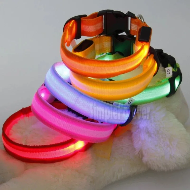 LED Glowing Night Safety Collar