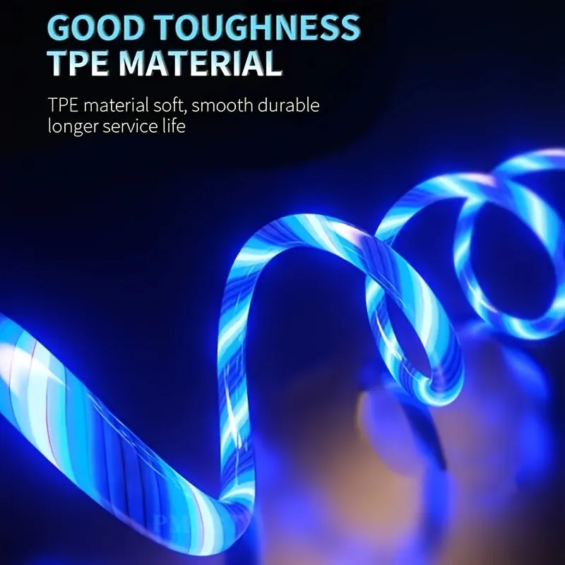 Light Up Your Life: Glowing LED Charging Cables for iPhone & Android!