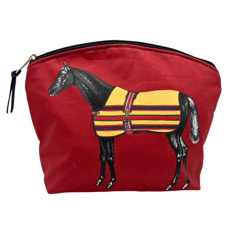 Lilly Horse Oversized Cosmetic Bag