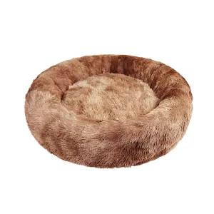 Luxurious Calming Pet Bed, XL Round Soft Plush, 120cm, Pawfriends