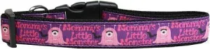 Mommy's Little Monster Nylon Dog Collar Large