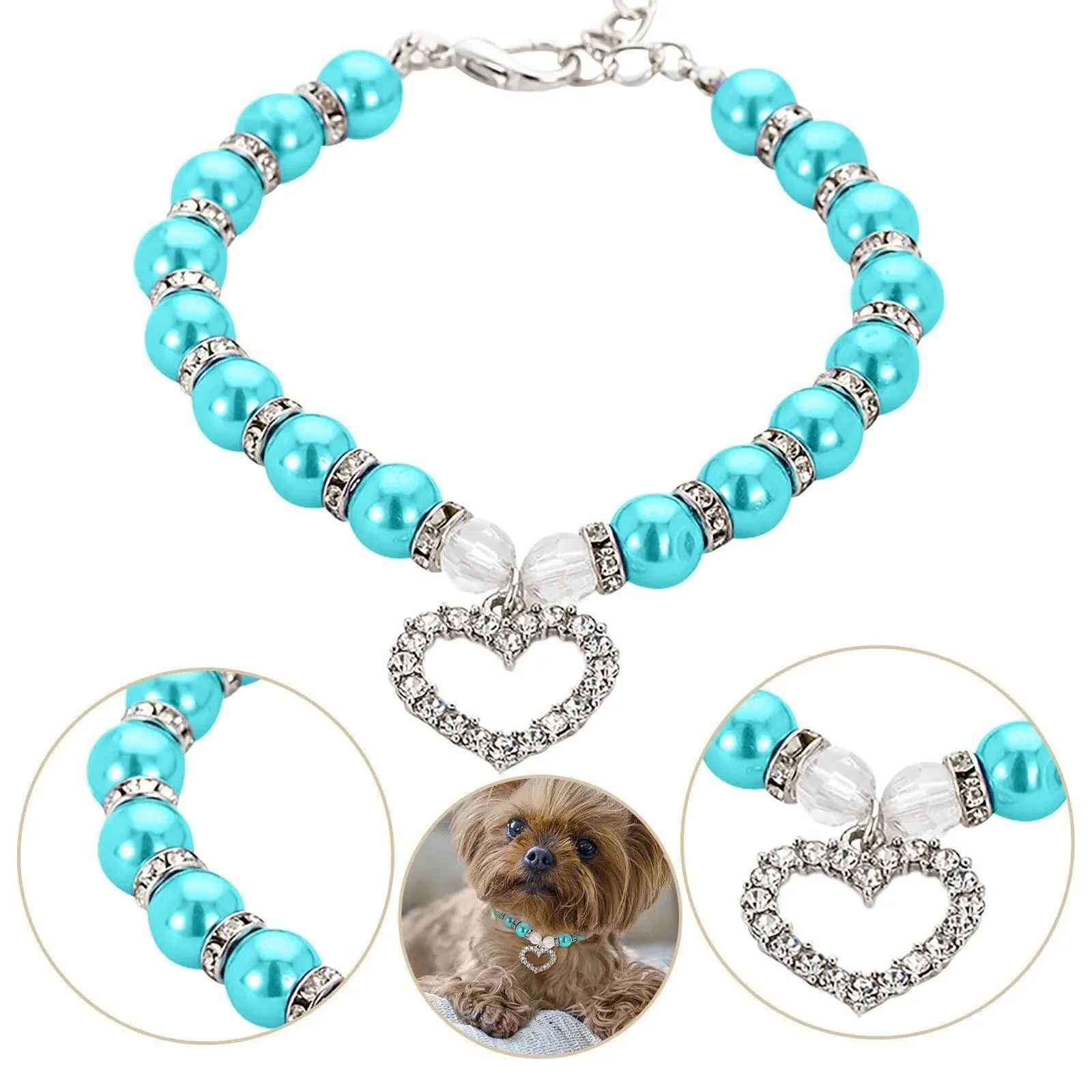 Pearls and Diamonds Pet Collar