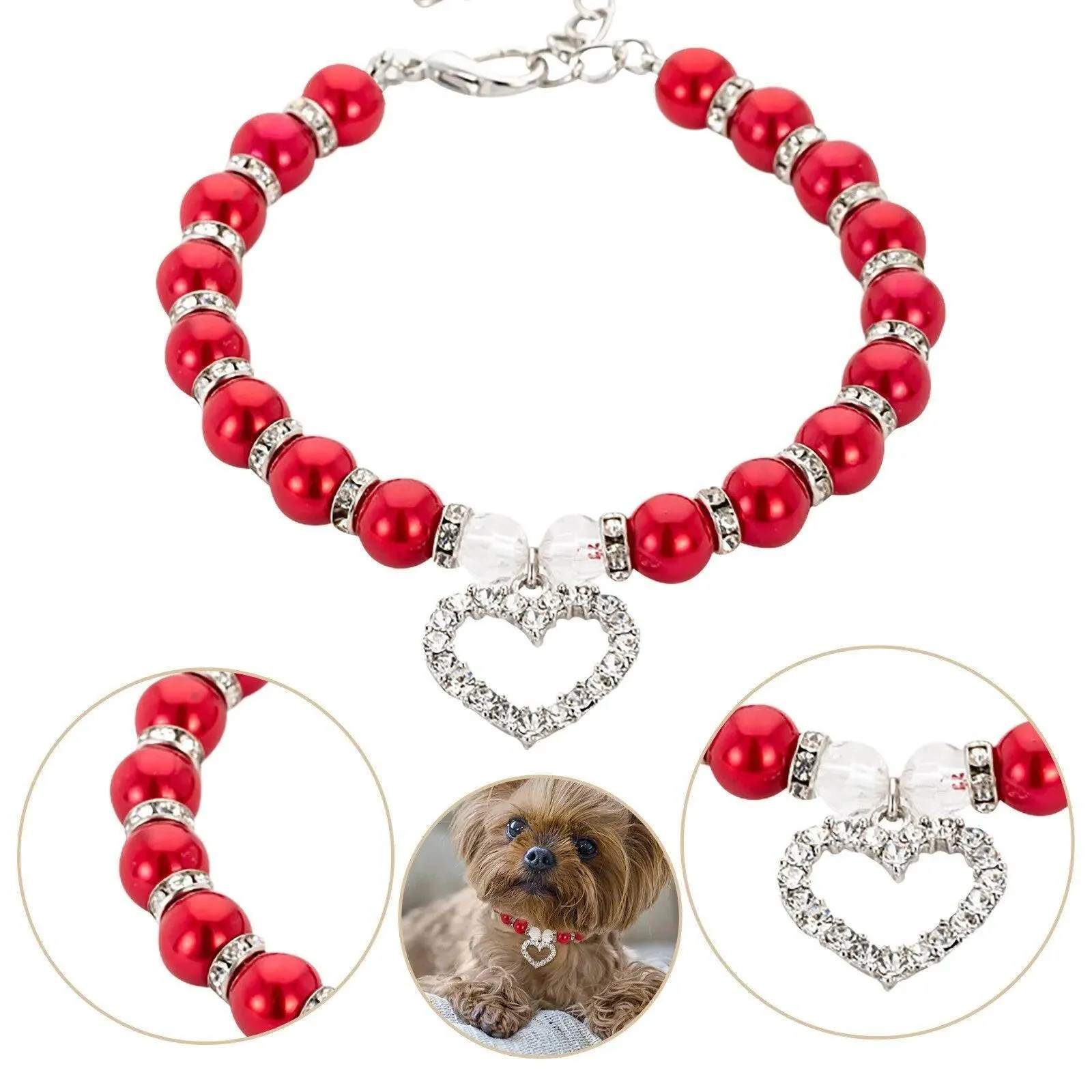 Pearls and Diamonds Pet Collar