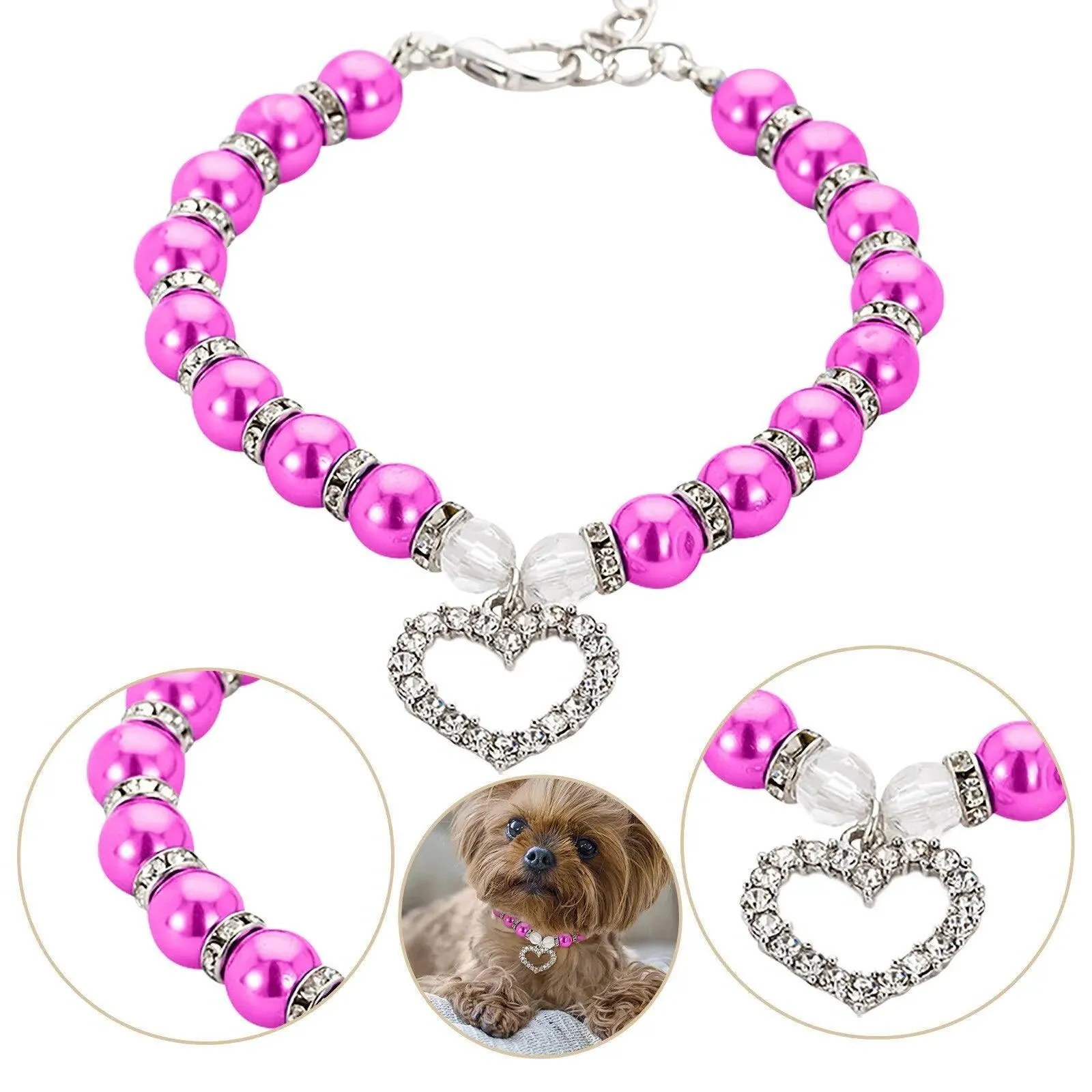 Pearls and Diamonds Pet Collar