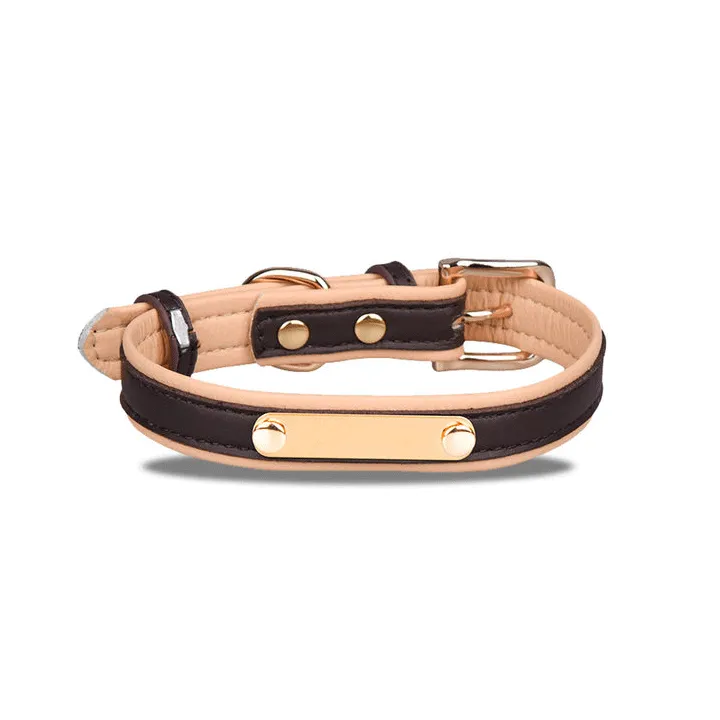 Personalized Leather Dog Collar