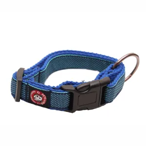 Pets Like Spun Designer Collar with Adjustable Clip Collar for Dogs (Blue)