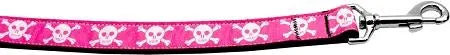 Pink Skulls 1 inch wide 6ft long Leash