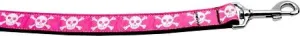 Pink Skulls 1 inch wide 6ft long Leash