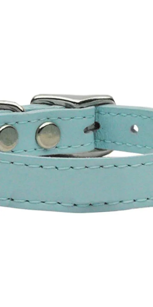 Plain Leather Collars Baby Blue 14