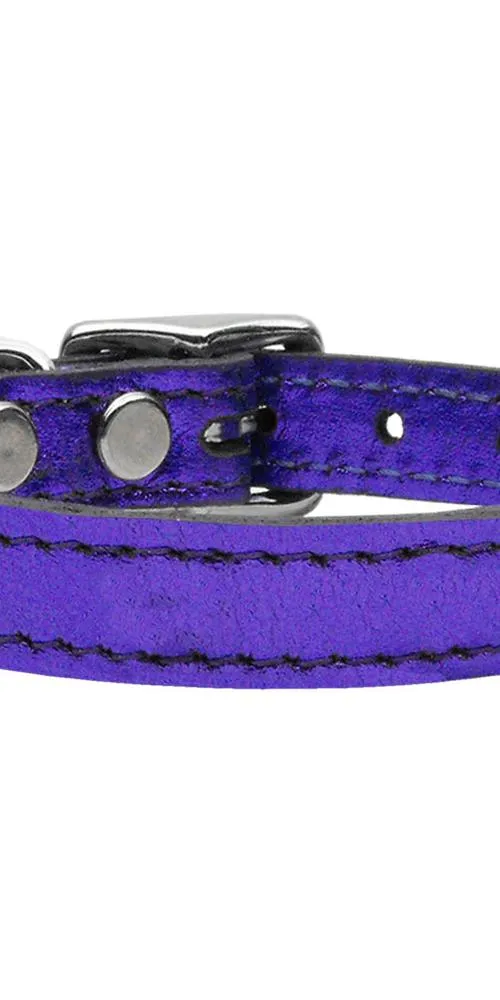 Plain Metallic Leather Metallic Purple 26