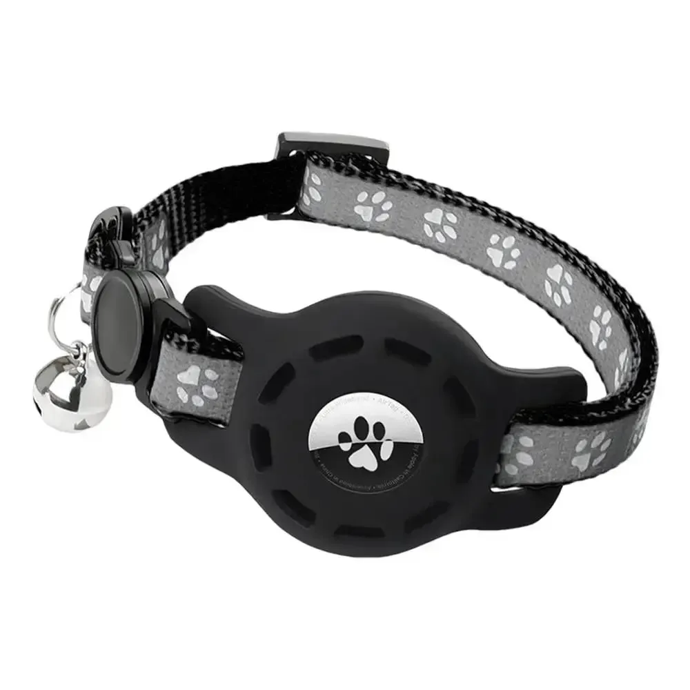 Reflective Cat Collar with Locator & Safety Buckle