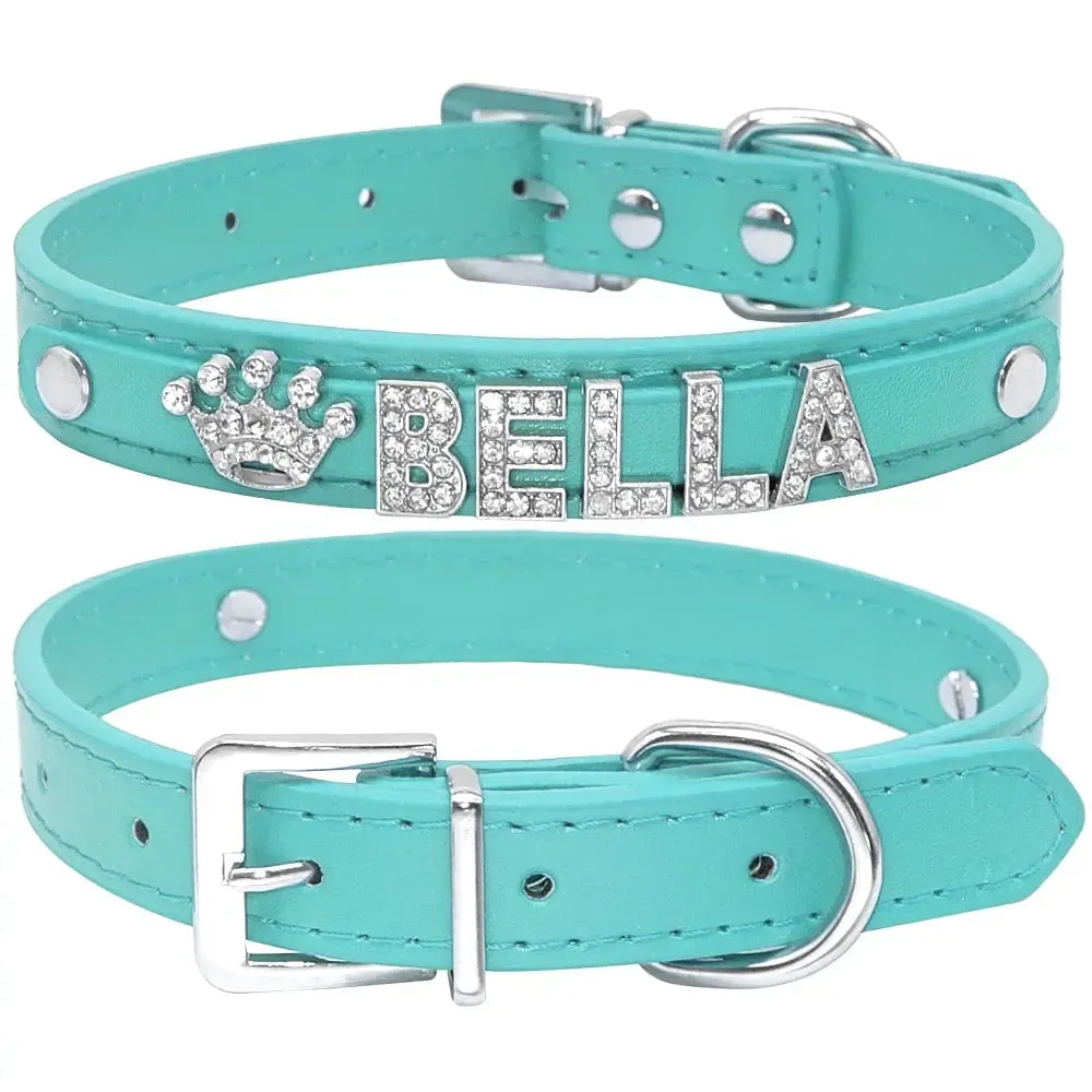 Rhinestone Dog Collars- Personalized Fashion Dog Collars for Pugs, French Bulldogs, Chihuahuas, Yorkshire Pets