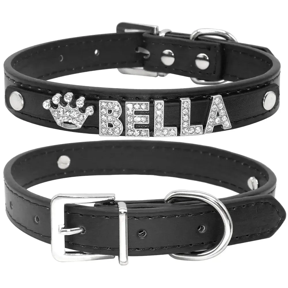 Rhinestone Dog Collars- Personalized Fashion Dog Collars for Pugs, French Bulldogs, Chihuahuas, Yorkshire Pets