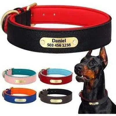 Royal Paws Personalised Leather Dog Collar