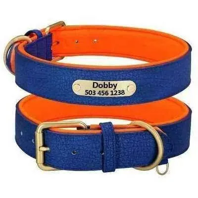 Royal Paws Personalised Leather Dog Collar