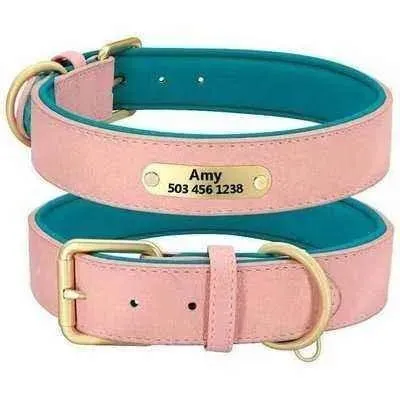 Royal Paws Personalised Leather Dog Collar