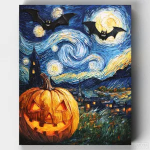 Scary Night - Paint by Numbers