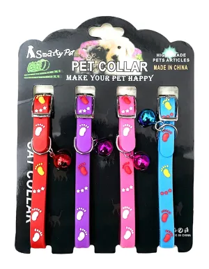 Silicone Cat Collar with a Small Bell (Color May Vary)