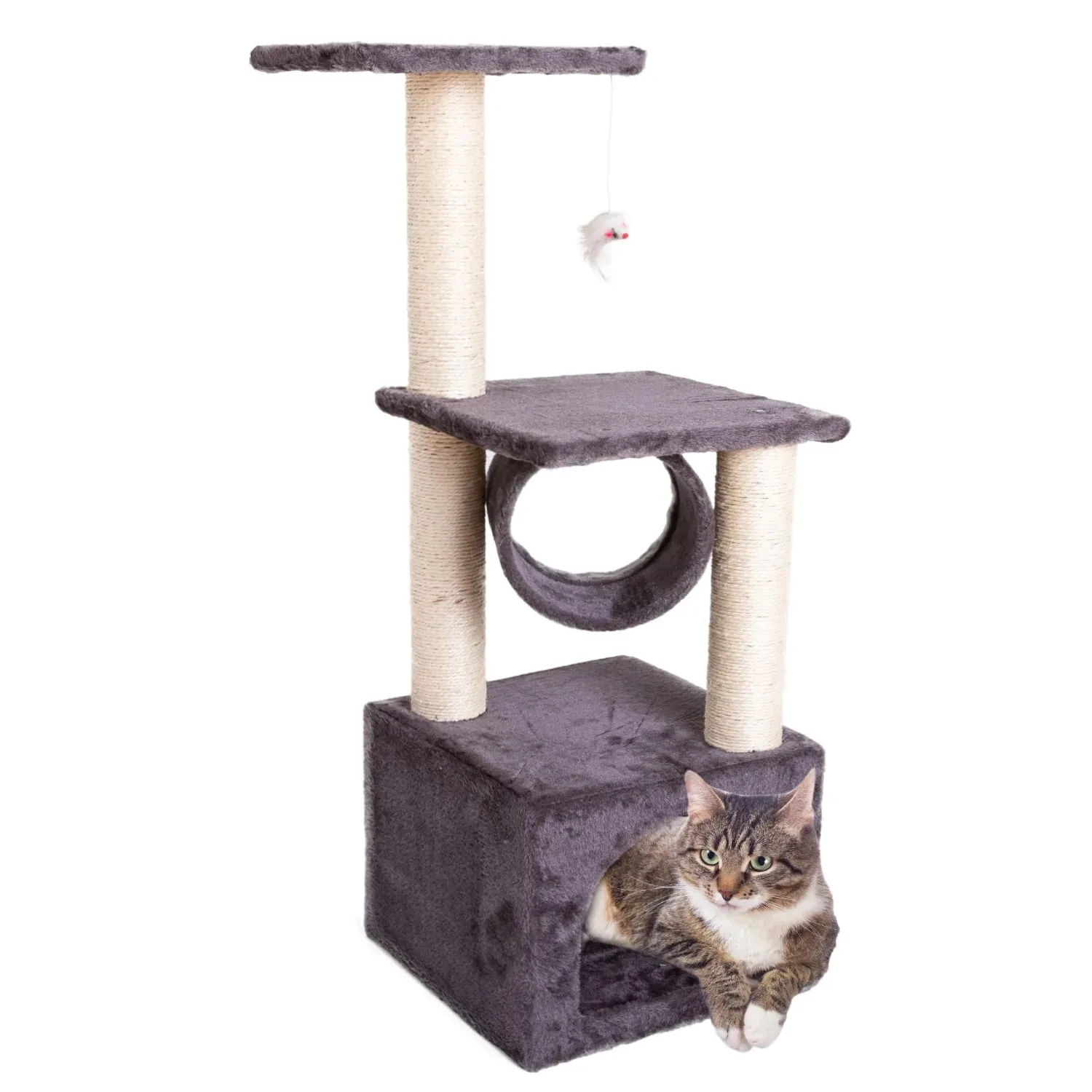 Sisal Rope Plush Cat Climbing Tower