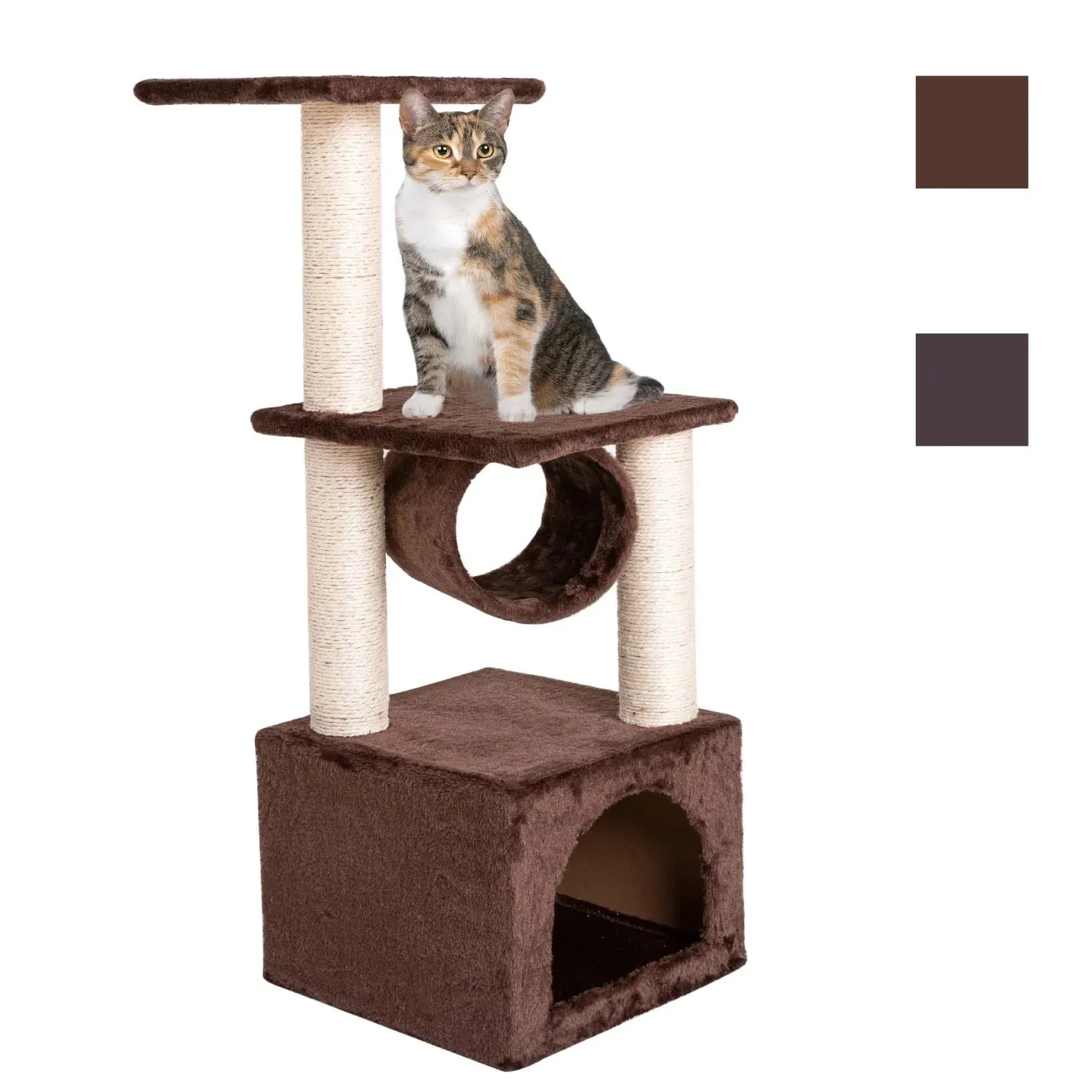 Sisal Rope Plush Cat Climbing Tower